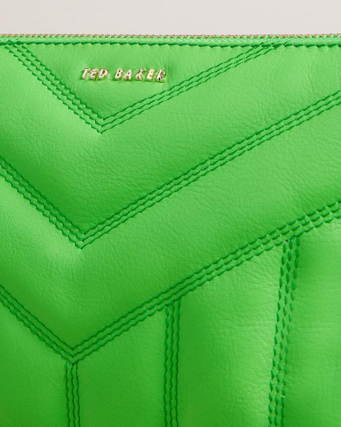 Sac Crossbody Ted Baker Quilted Puffer Vert Femme | QMN-36003435